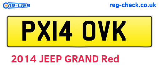 PX14OVK are the vehicle registration plates.