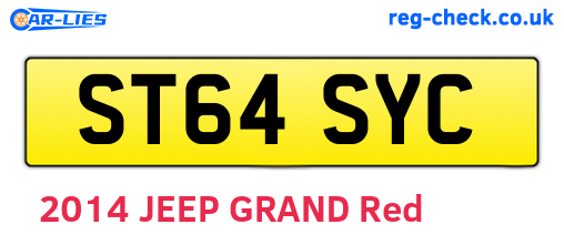 ST64SYC are the vehicle registration plates.