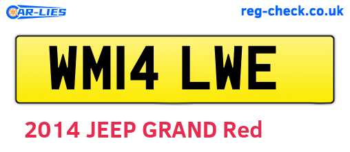 WM14LWE are the vehicle registration plates.