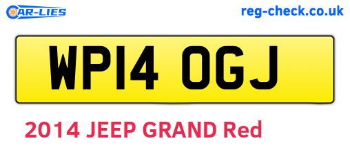 WP14OGJ are the vehicle registration plates.