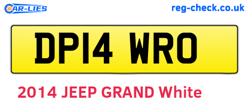 DP14WRO are the vehicle registration plates.