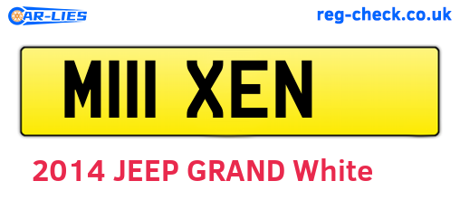 M111XEN are the vehicle registration plates.