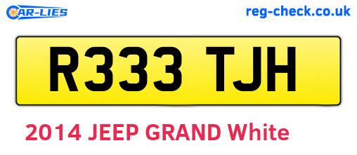 R333TJH are the vehicle registration plates.
