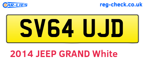 SV64UJD are the vehicle registration plates.