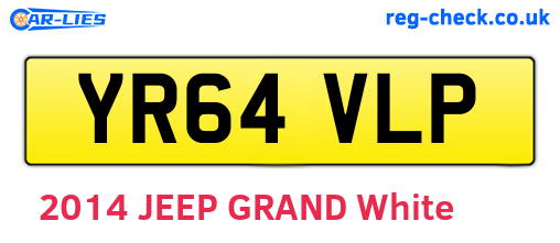 YR64VLP are the vehicle registration plates.