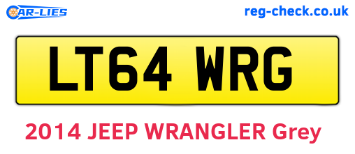 LT64WRG are the vehicle registration plates.