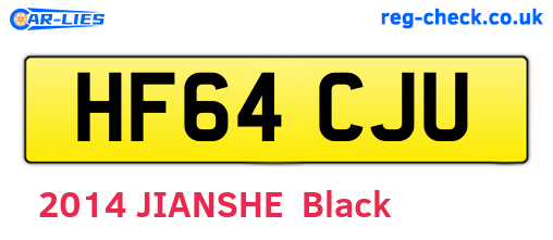 HF64CJU are the vehicle registration plates.