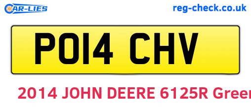 PO14CHV are the vehicle registration plates.