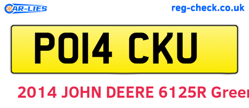 PO14CKU are the vehicle registration plates.