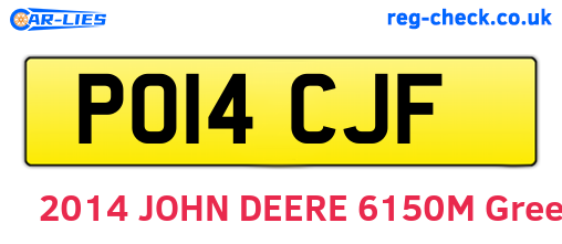 PO14CJF are the vehicle registration plates.