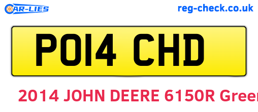 PO14CHD are the vehicle registration plates.