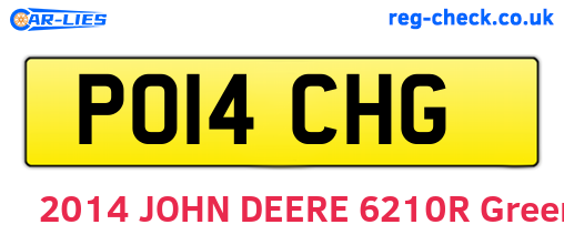 PO14CHG are the vehicle registration plates.