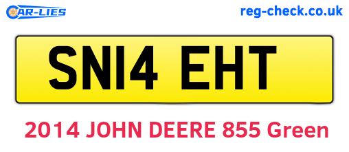 SN14EHT are the vehicle registration plates.