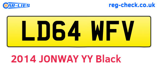 LD64WFV are the vehicle registration plates.