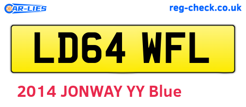 LD64WFL are the vehicle registration plates.