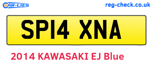 SP14XNA are the vehicle registration plates.