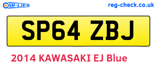SP64ZBJ are the vehicle registration plates.