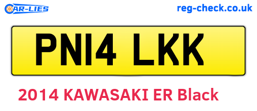 PN14LKK are the vehicle registration plates.