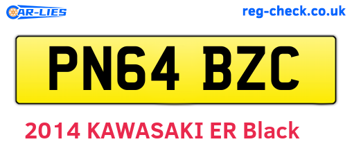 PN64BZC are the vehicle registration plates.