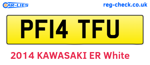 PF14TFU are the vehicle registration plates.