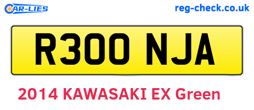 R300NJA are the vehicle registration plates.