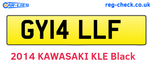 GY14LLF are the vehicle registration plates.