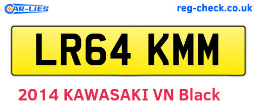 LR64KMM are the vehicle registration plates.