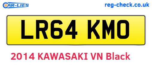 LR64KMO are the vehicle registration plates.