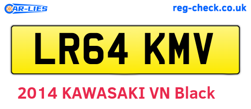 LR64KMV are the vehicle registration plates.