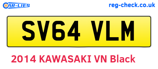SV64VLM are the vehicle registration plates.