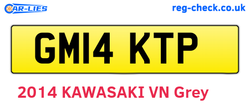 GM14KTP are the vehicle registration plates.