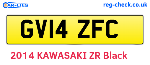 GV14ZFC are the vehicle registration plates.