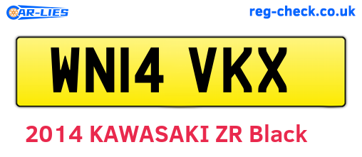 WN14VKX are the vehicle registration plates.