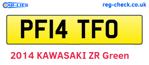 PF14TFO are the vehicle registration plates.