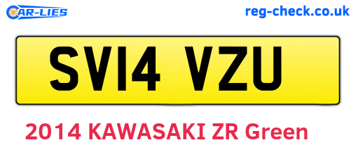 SV14VZU are the vehicle registration plates.