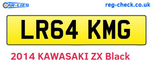 LR64KMG are the vehicle registration plates.