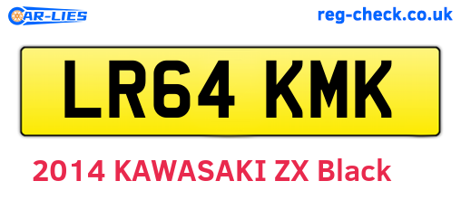 LR64KMK are the vehicle registration plates.
