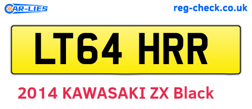 LT64HRR are the vehicle registration plates.