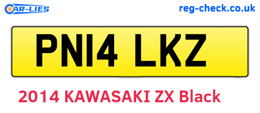 PN14LKZ are the vehicle registration plates.