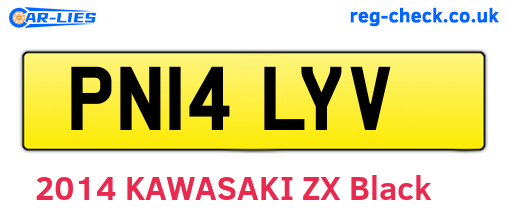 PN14LYV are the vehicle registration plates.
