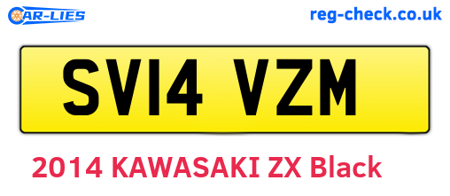 SV14VZM are the vehicle registration plates.