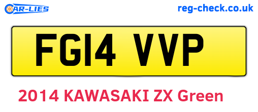 FG14VVP are the vehicle registration plates.