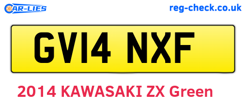 GV14NXF are the vehicle registration plates.