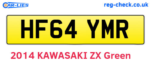 HF64YMR are the vehicle registration plates.