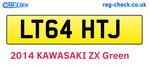 LT64HTJ are the vehicle registration plates.
