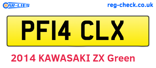 PF14CLX are the vehicle registration plates.