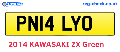 PN14LYO are the vehicle registration plates.