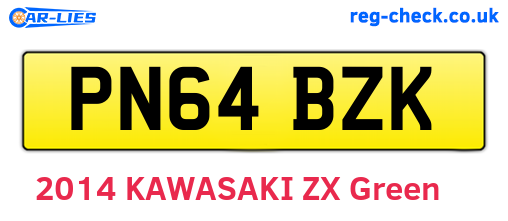 PN64BZK are the vehicle registration plates.
