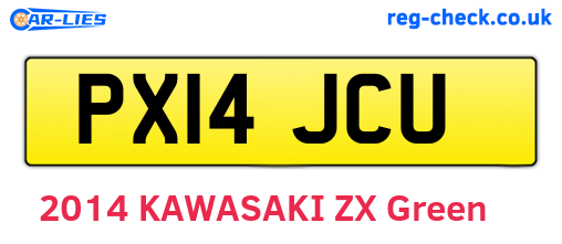 PX14JCU are the vehicle registration plates.