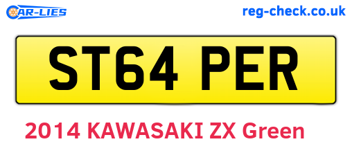 ST64PER are the vehicle registration plates.